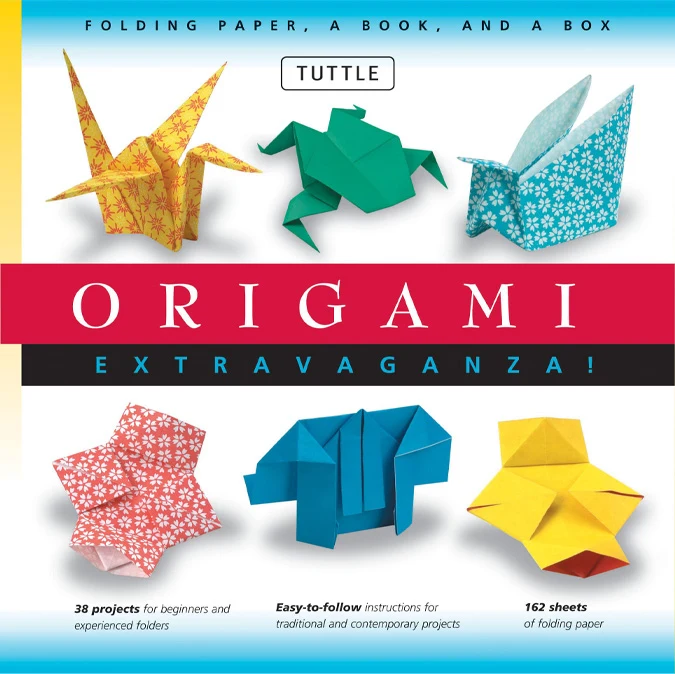 Book about origami showing different paper crafts you can make.