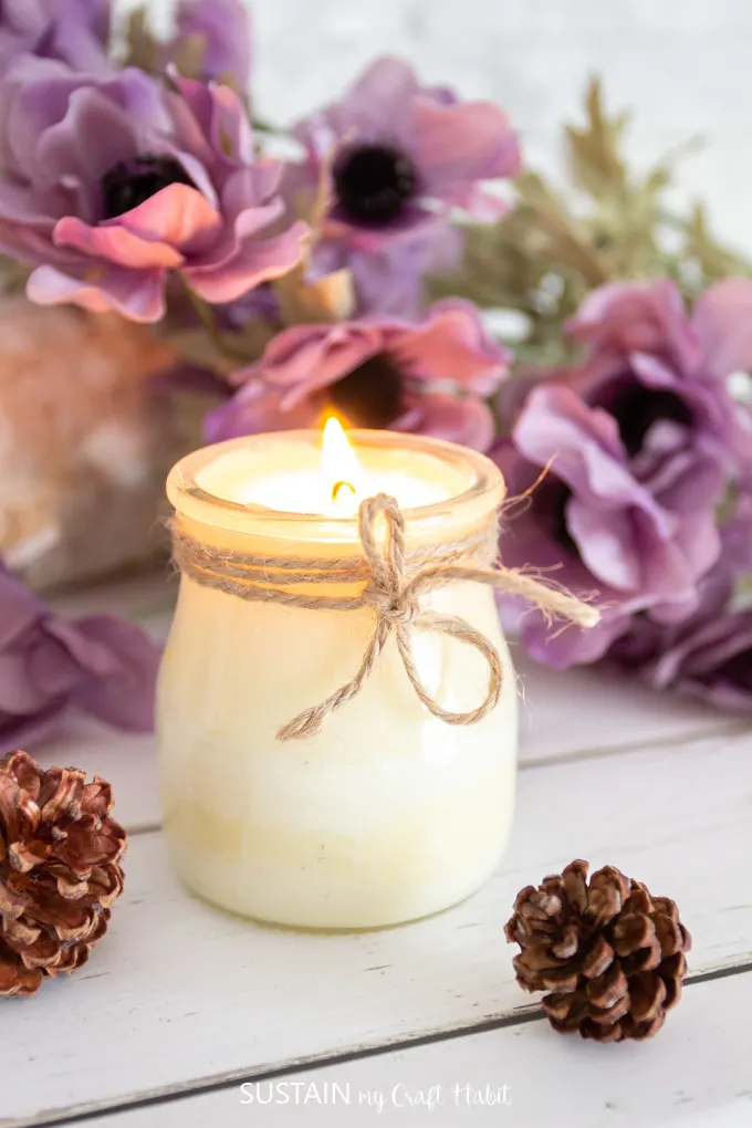 DIY Oil Candle Lights - Easiest Ever!  Oil candles diy, Mason jar oil  candle, Homemade candles