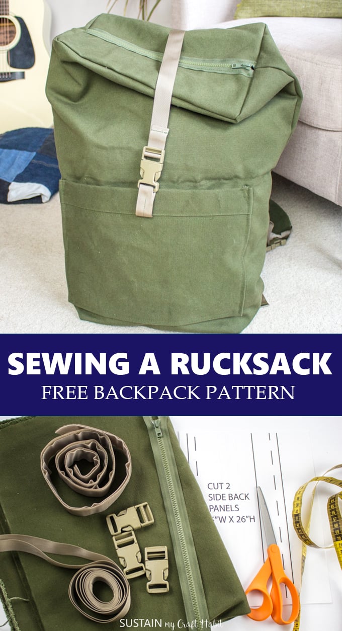 Sewing A Rucksack Free Backpack Pattern Sustain My Craft Habit 0969