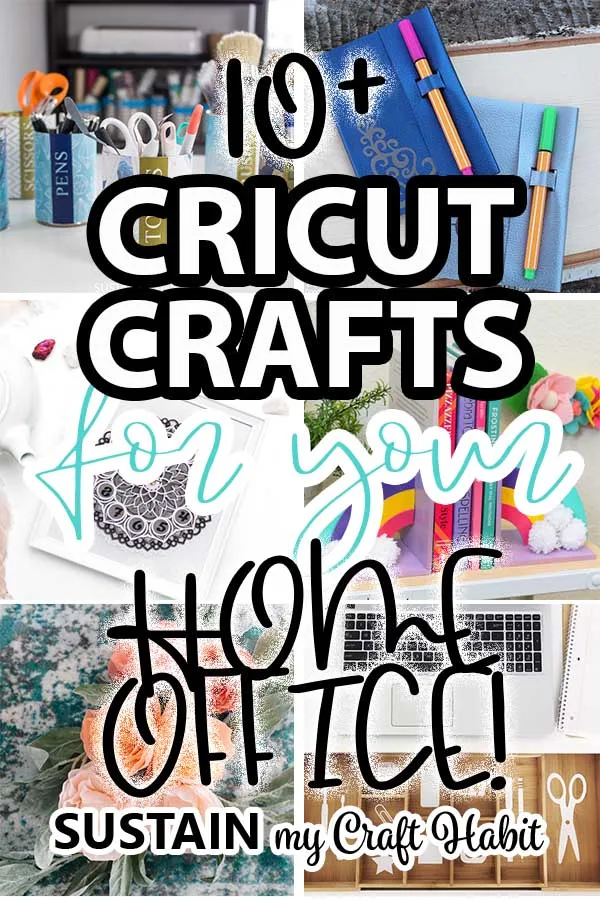 collection of Cricut crafts for your home office