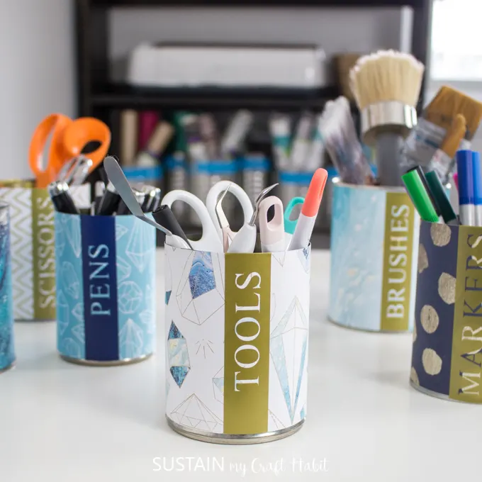 Upcycle a Plastic Container with Paint Pens — Sum of their Stories Craft  Blog