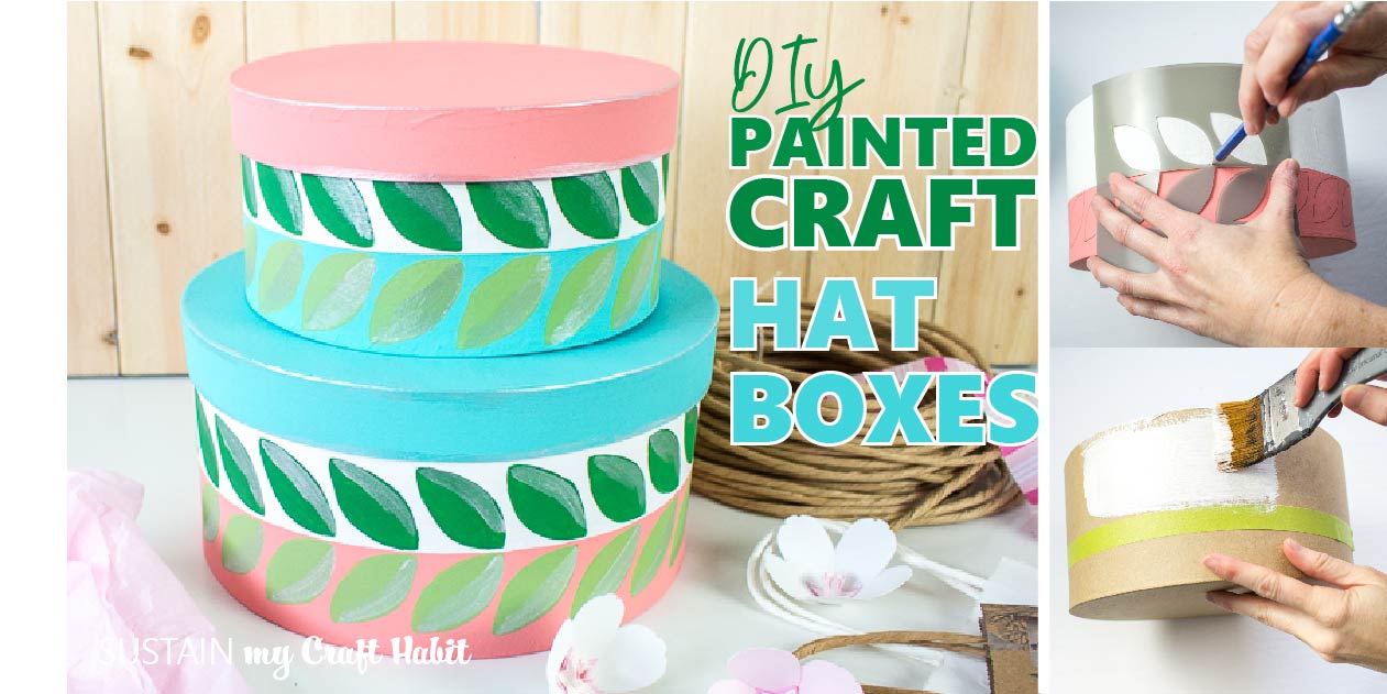 Cover a hat box  Vintage hat boxes, Hat box, Crafts