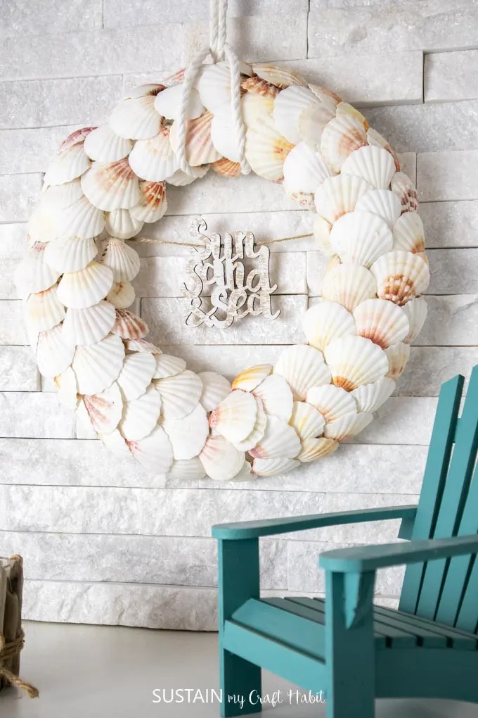 bedroom diy seashell decor wreath