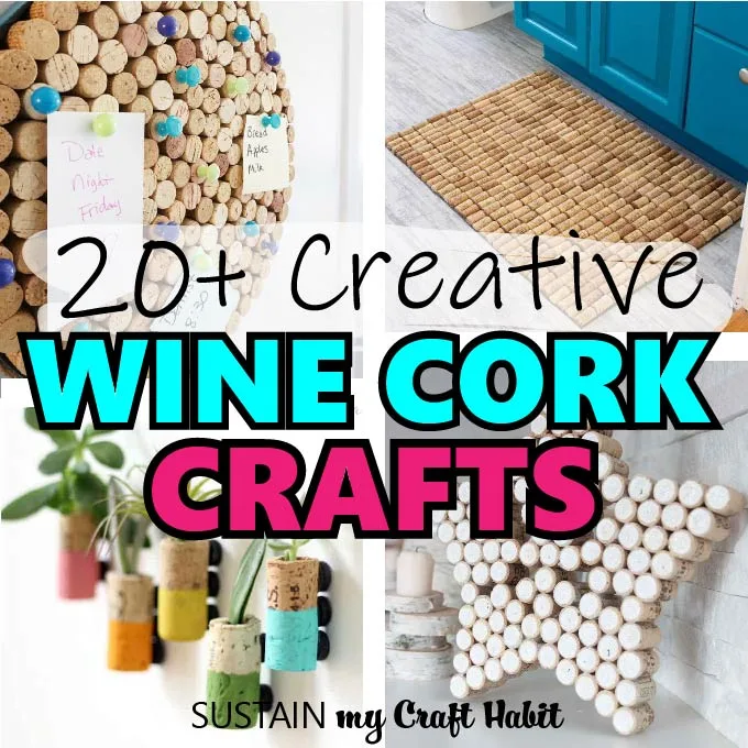 round up image of wine cork project ideas