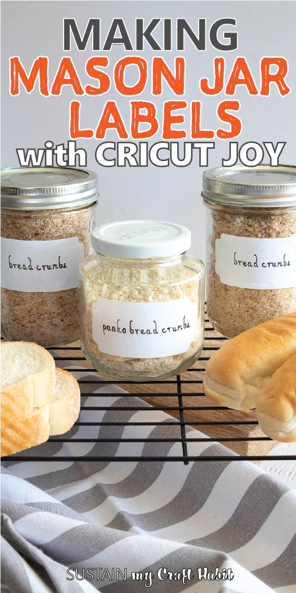 DIY Mason Jar Labels with Cricut Joy Smart Label Sustain My Craft Habit