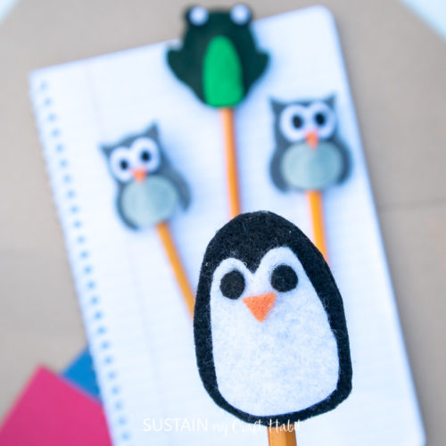 Adorable Felt Animal DIY Pencil Toppers Sustain My Craft Habit