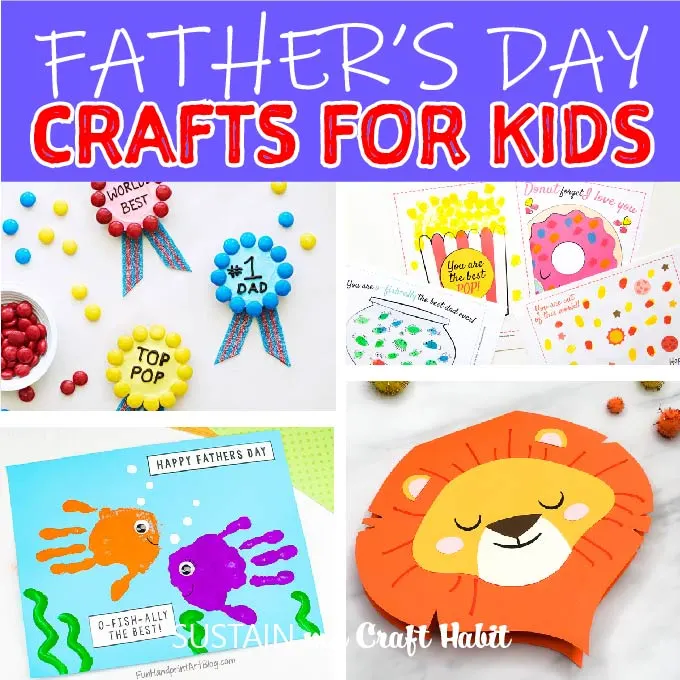 Father's Day Crafts for Kids – Sustain My Craft Habit