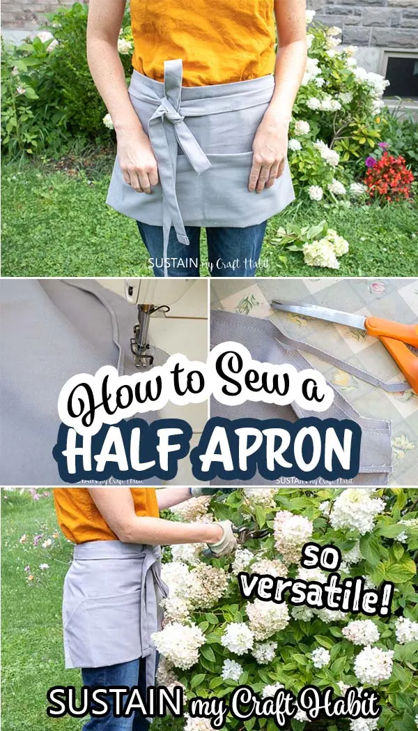half apron sewing pattern