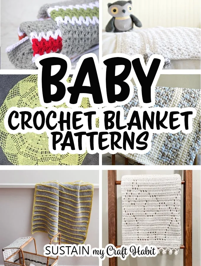 Gingham Crochet Baby Blanket Tutorial — Sum of their Stories Craft Blog