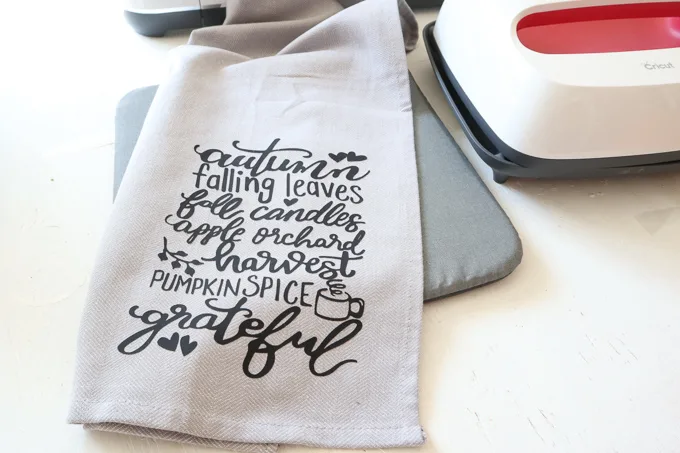 Cute Kitchen Towels Gift Set with Iron-on Vinyl - Crafting in the Rain