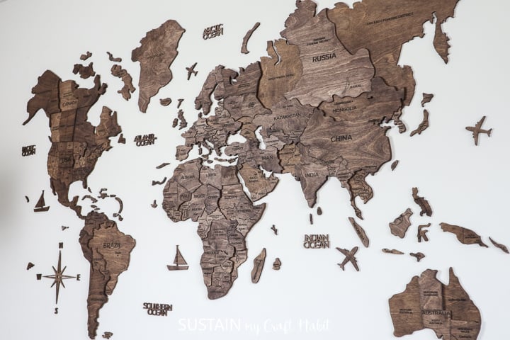 diy wooden map