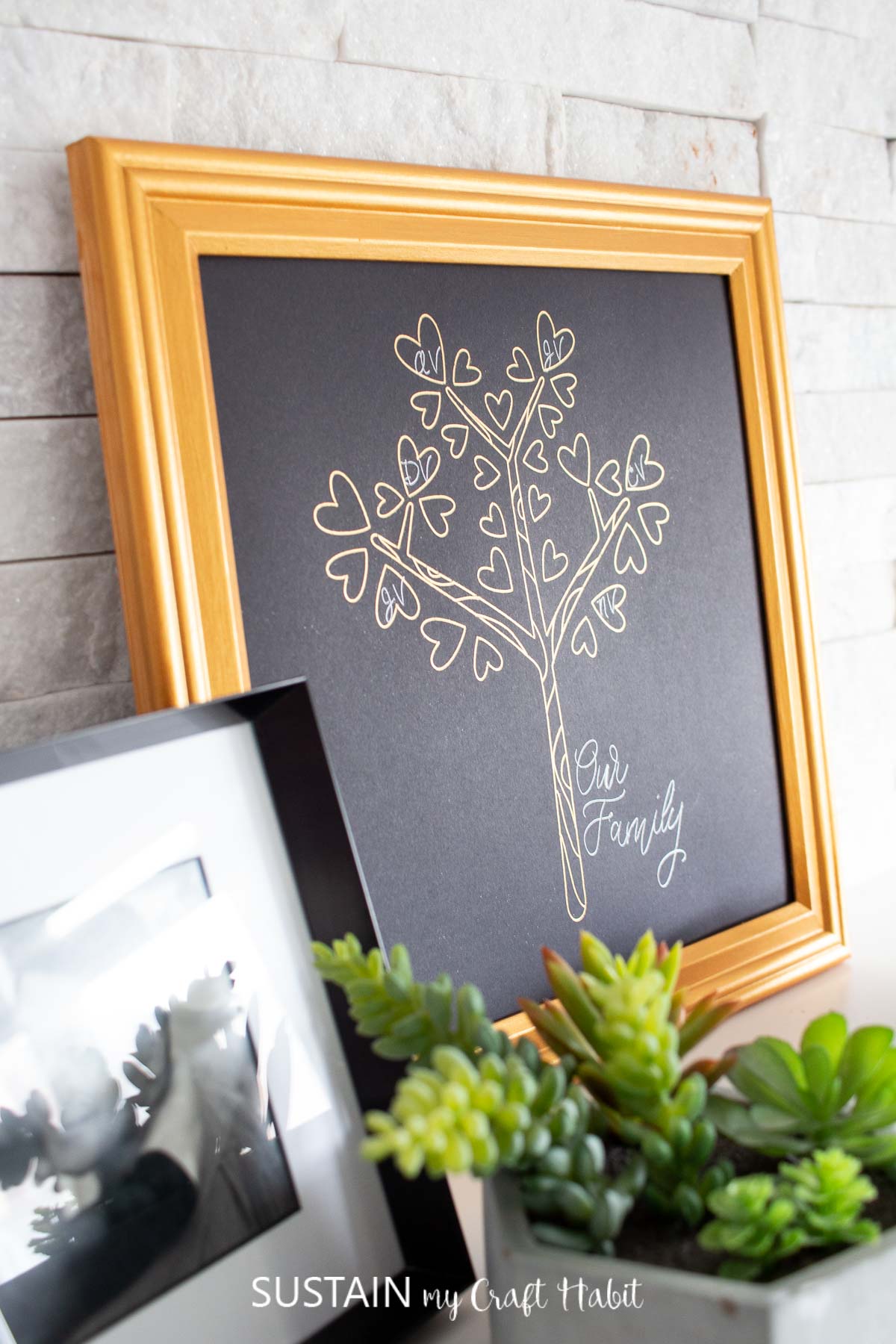 A Family Tree Craft with Cricut Foil Transfer – Sustain My Craft Habit