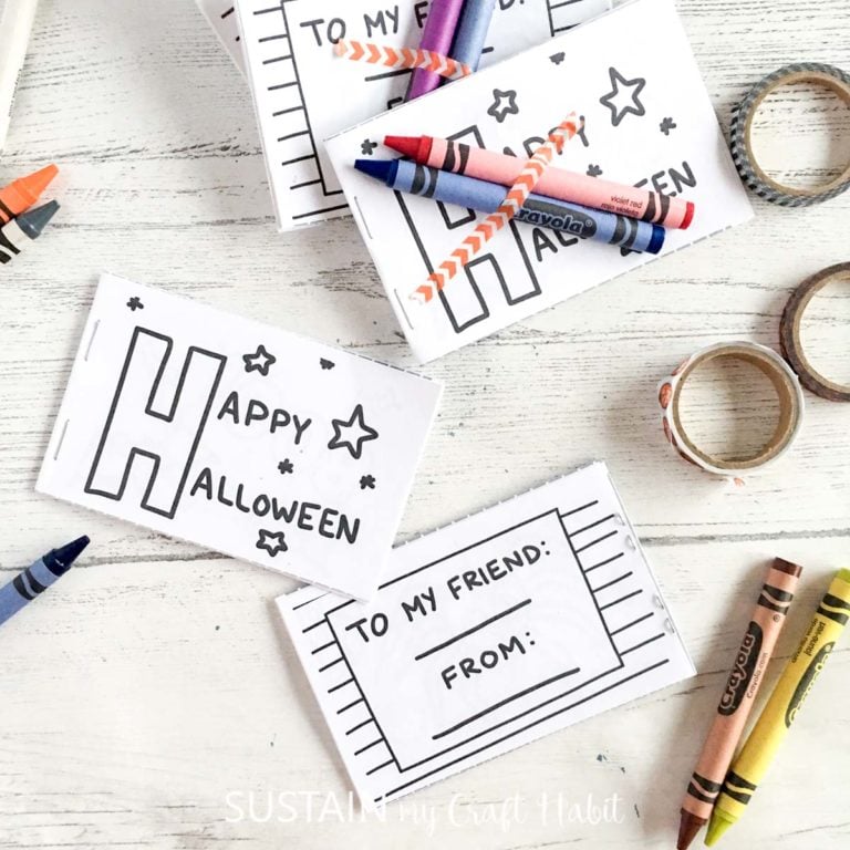 Adorable Mini Halloween Coloring Book Printable