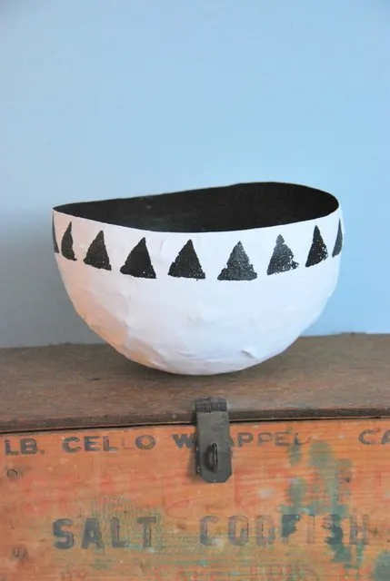 cool paper crafts paper mache bowl