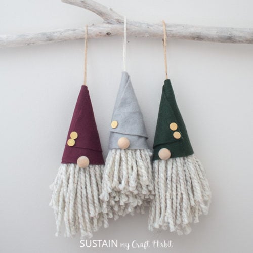 No-Sew DIY Gnome Christmas Ornaments – Sustain My Craft Habit