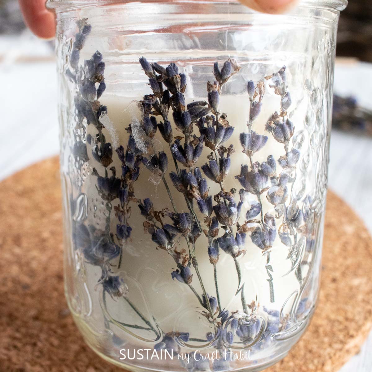 Mason Jar Candles with Lavender Sustain My Craft Habit