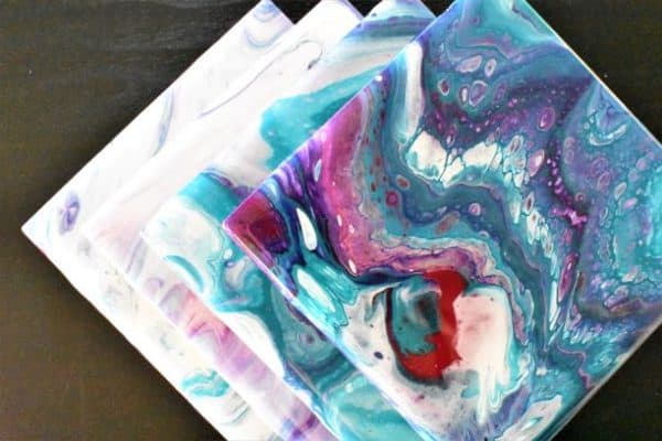Resin crafts marble coaster