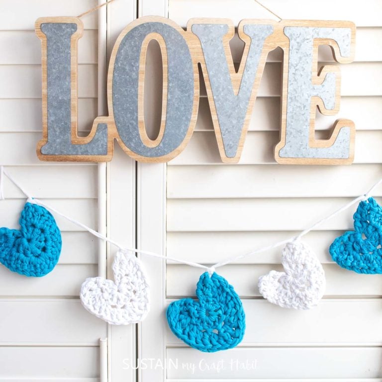 Make a DIY Crochet Heart Garland this Weekend!