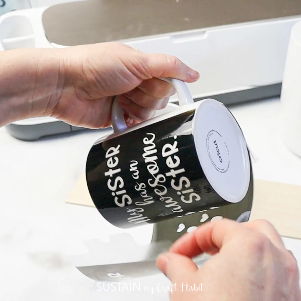 Awesome Sisters Mugs with the new Cricut Mug Press! – Sustain My Craft Habit