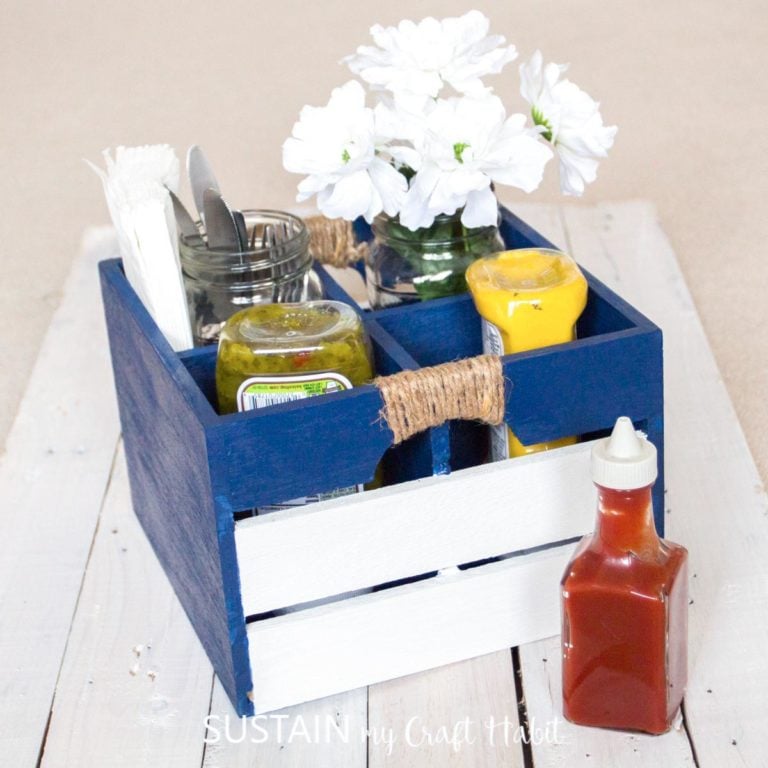 Easy Painted DIY BBQ Caddy