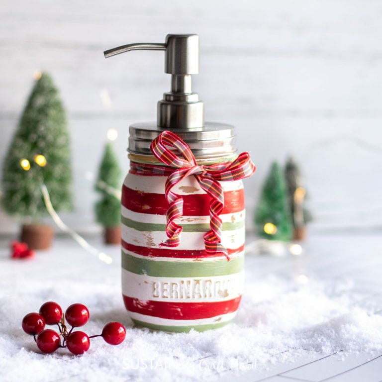 DIY Soap Dispenser for Christmas