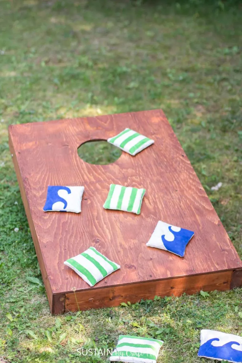 DIY Cornhole Game Board – Sustain My Craft Habit