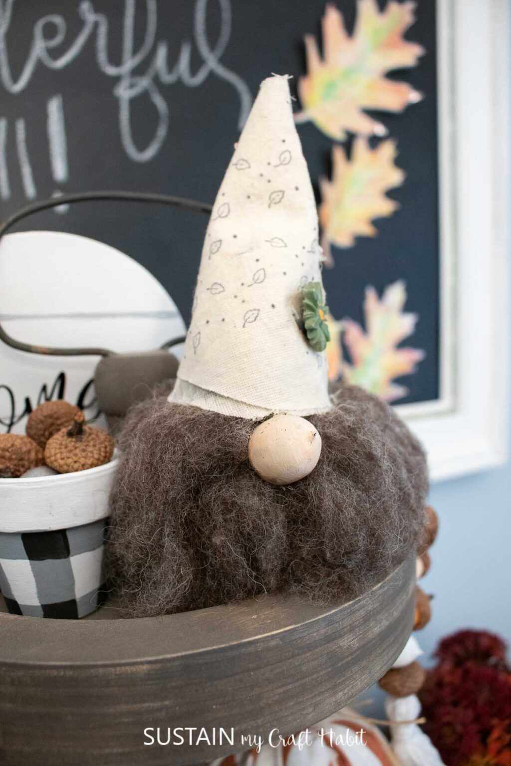 DIY Tiered Tray Decor for Fall – Sustain My Craft Habit