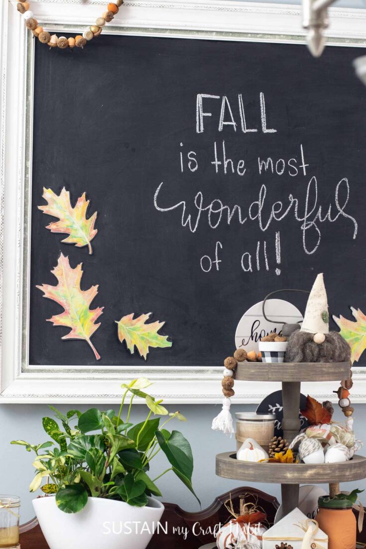 DIY Tiered Tray Decor for Fall – Sustain My Craft Habit