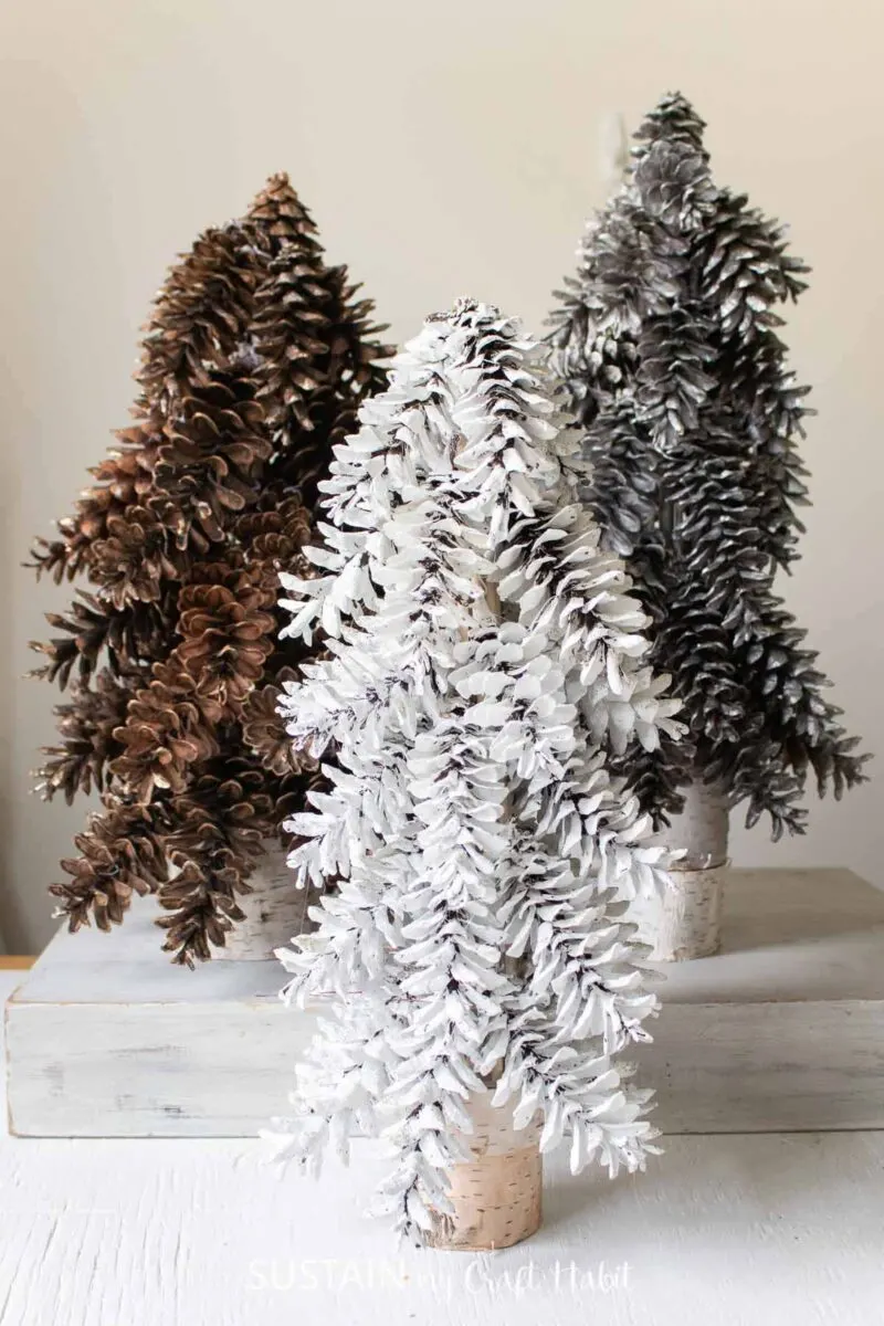 How to Make Easy Pine Cone Christmas Trees – Sustain My Craft Habit