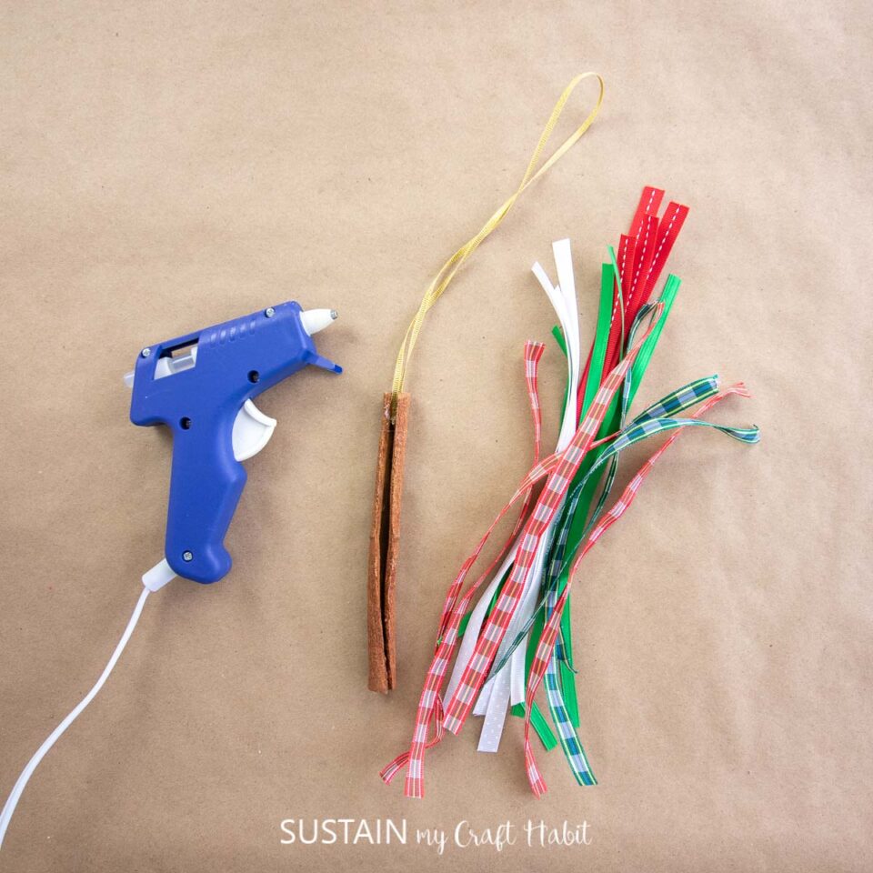 Simple Cinnamon Stick Ribbon Tree Ornaments Sustain My Craft Habit