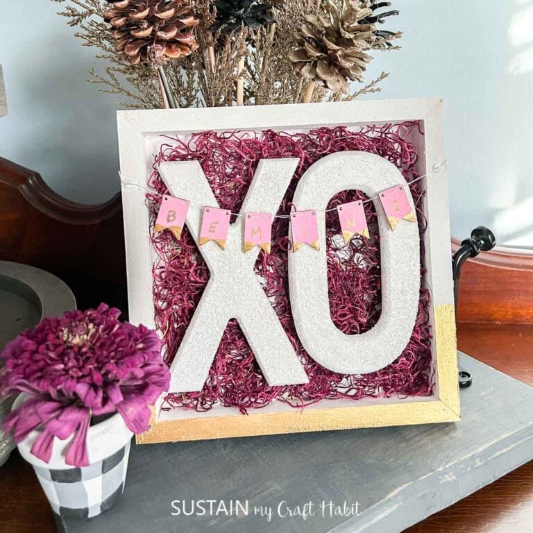Dollar Store Valentine’s Day XO Sign