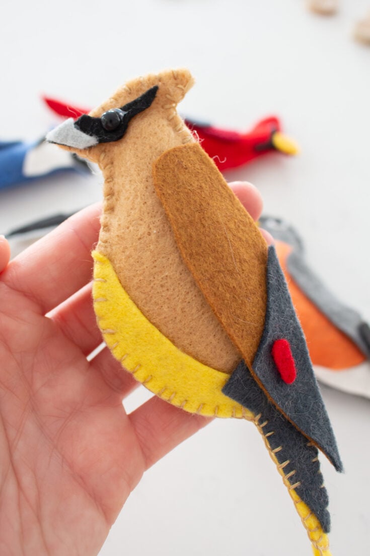 Making Felt Birds with Printable Patterns Sustain My Craft Habit