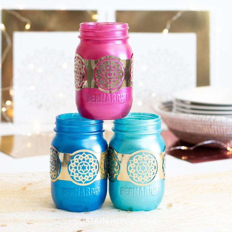 A Diwali Craft Idea using Glass Jars