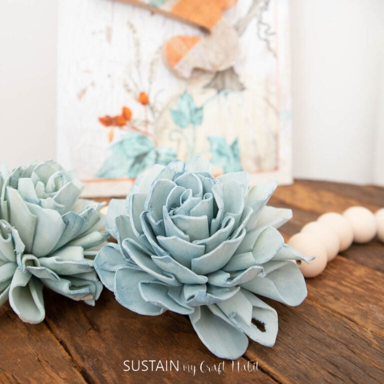 A DIY Gather Sign for Fall with Decoupage