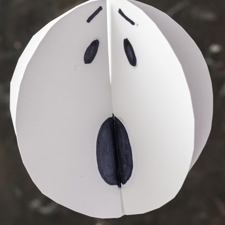 Twirling paper ghosts