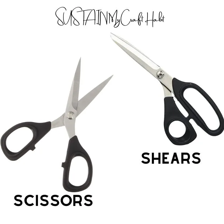 Example of scissors versus shears.