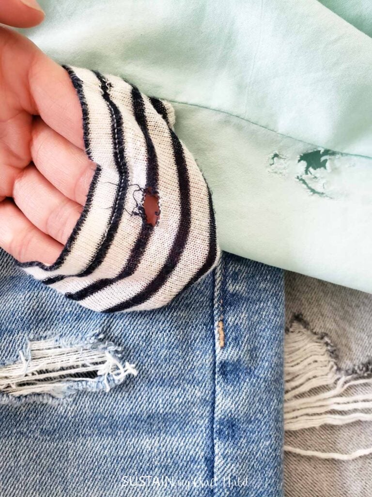 How to Repair a Hole in Your Clothes Sustain My Craft Habit