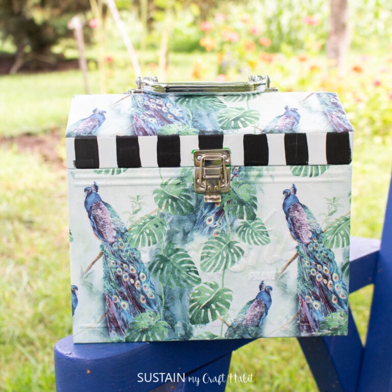 Upcycled Metal Seed Packet Box Craft