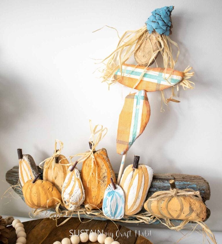 Cutest Pumpkin Patch Craft with Driftwood