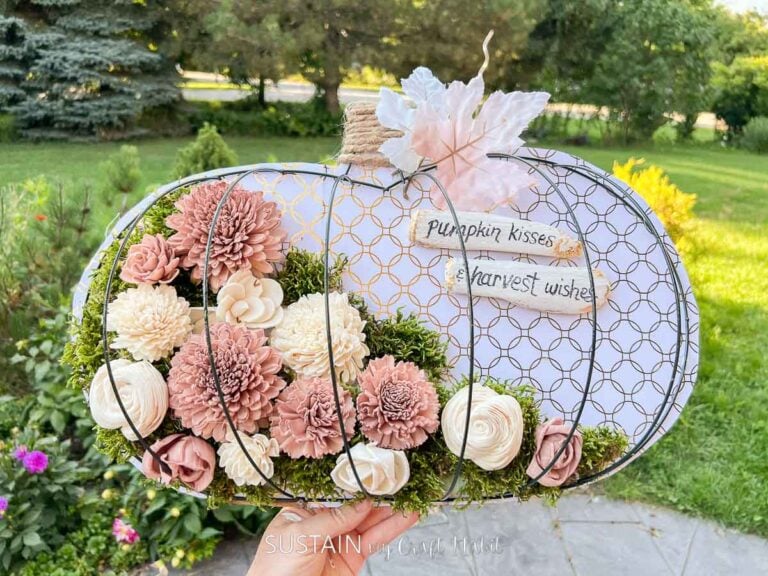 Creative Dollar Tree Pumpkin Wreath Craft Idea