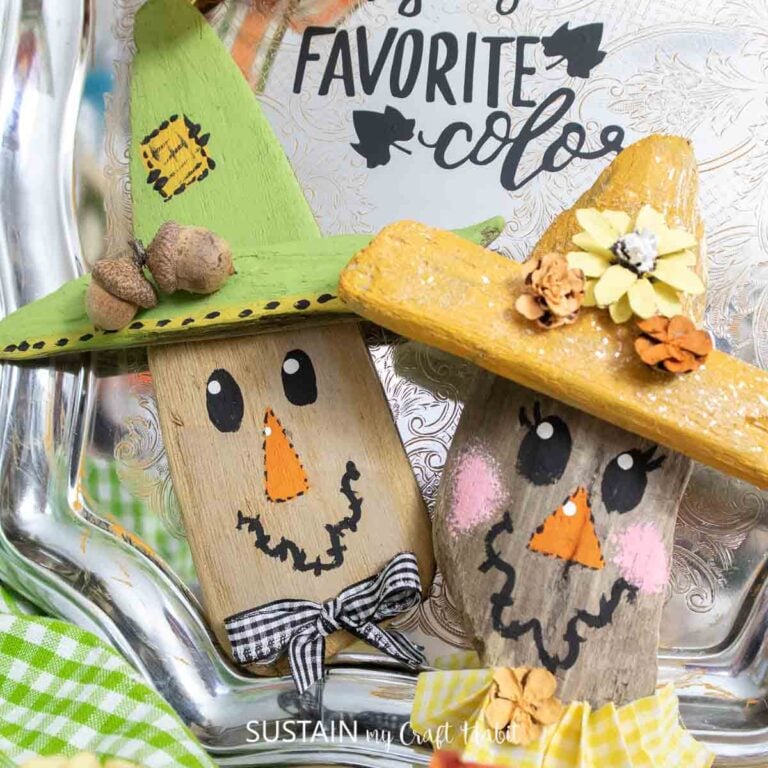 Creative Scarecrow Craft Idea using Driftwood