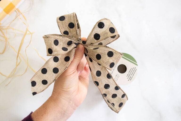 Easy Double Bow With Ribbon