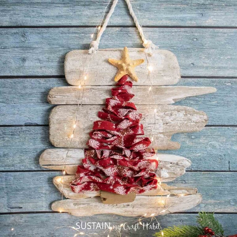 A Lovely Ribbon Christmas Tree Craft