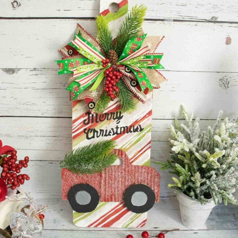 Red Truck Christmas Craft Idea