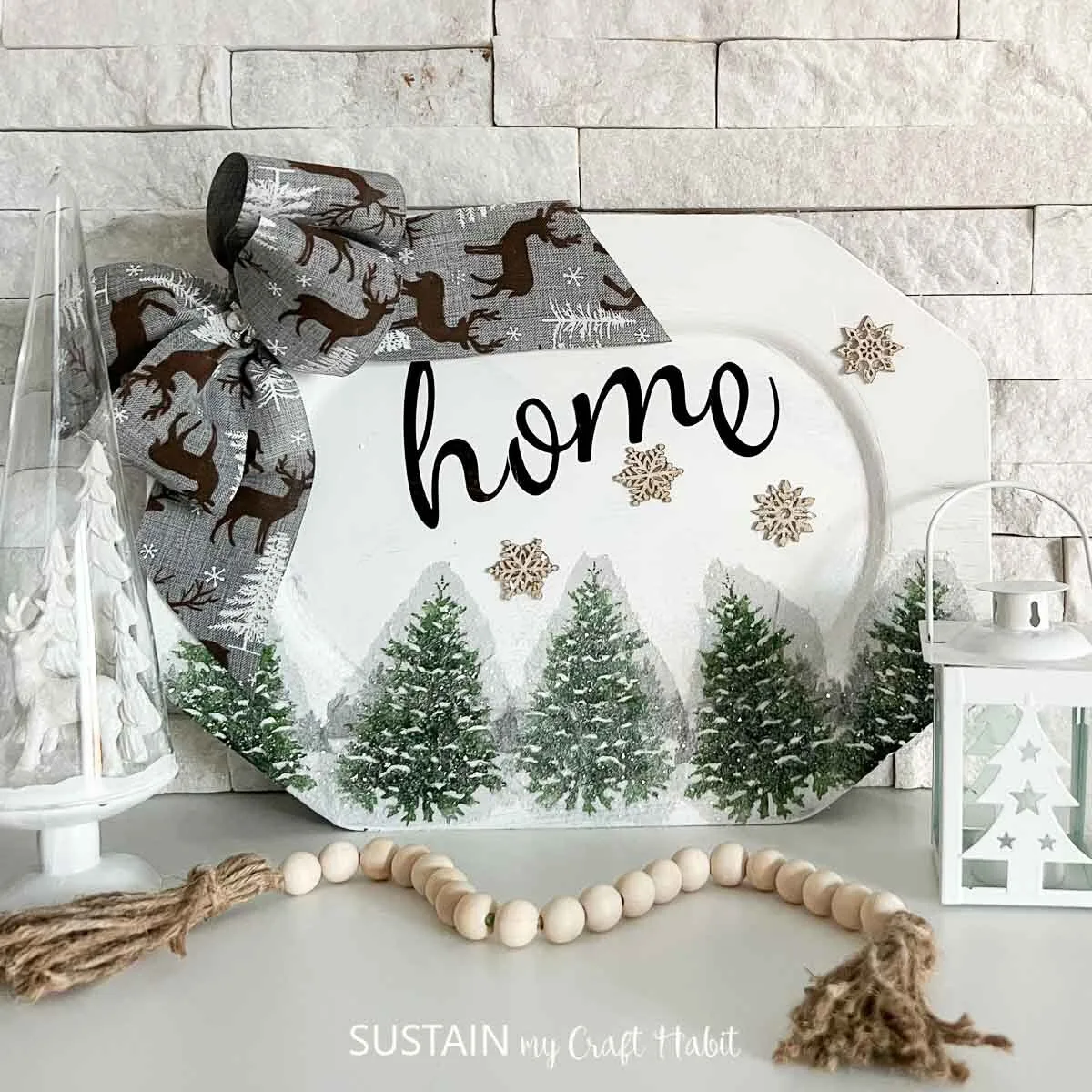 Upcycled Silver Platter Spring Decor Idea – Sustain My Craft Habit