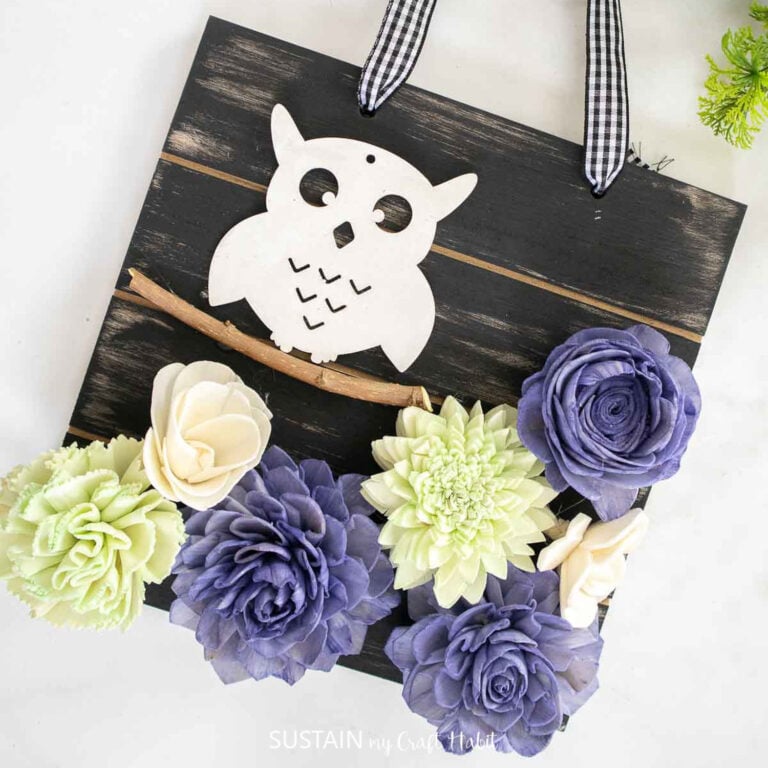 A Halloween Craft with Sola Wood Flowers