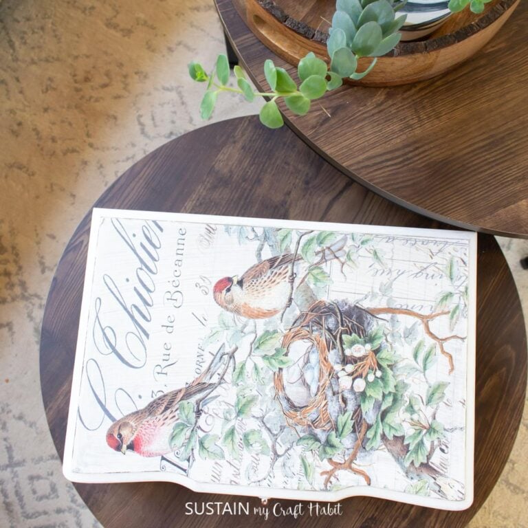 DIY Upcycled Cutlery Box Turned Keepsake Box