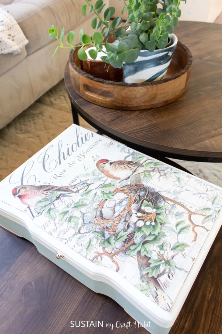 DIY Upcycled Cutlery Box Turned Keepsake Box Sustain My Craft Habit