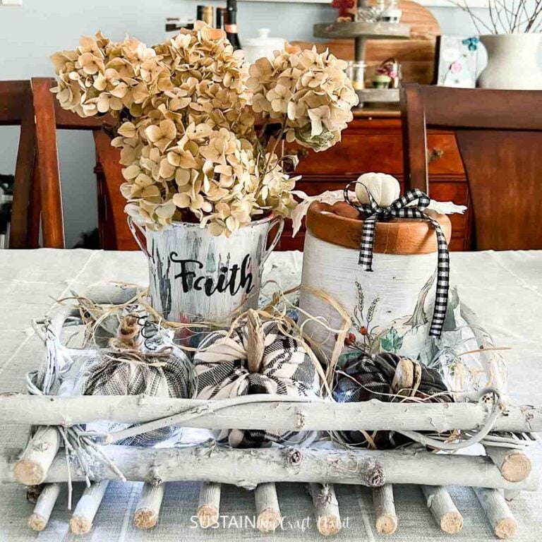 DIY Trash to Treasure Centerpiece