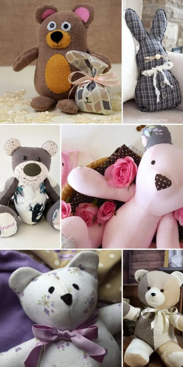 Memory Bear Sewing Pattern  Make a Teddy Bear from Old Clothes